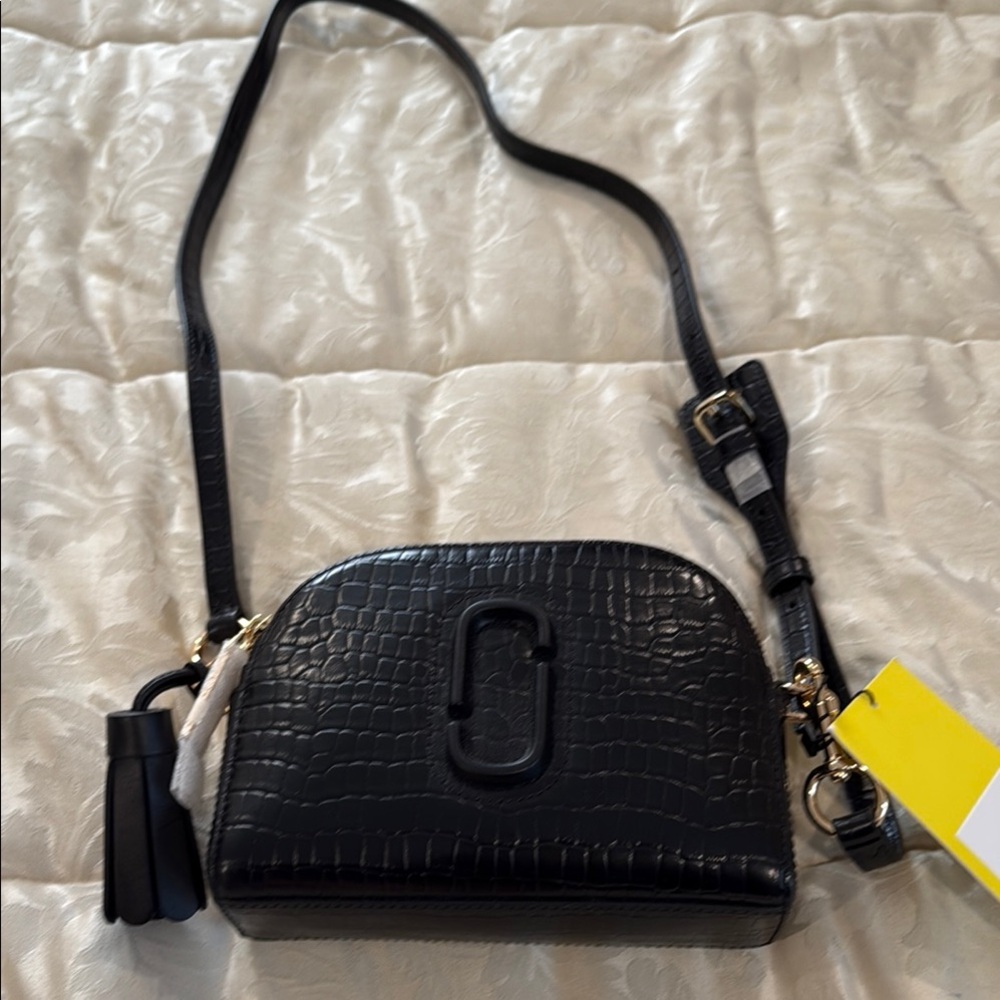 Marc Jacobs Black Crossbody Bag with Tassel Detail